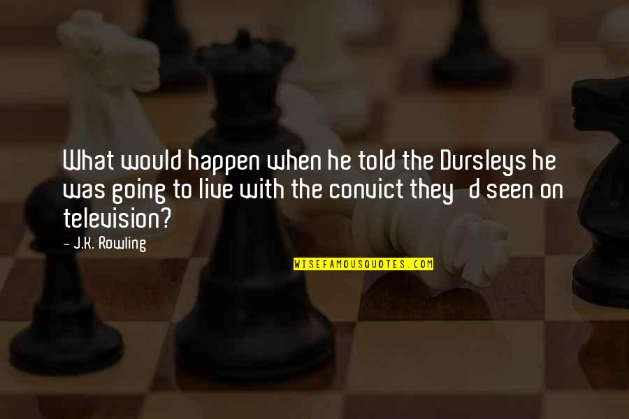 Jonathan Goldstein Quotes By J.K. Rowling: What would happen when he told the Dursleys Jonathan Goldstein Quotes By J.K. Rowling: What would happen when he told the Dursleys