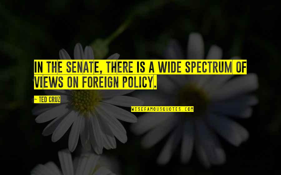 Jorell Bahena Quotes By Ted Cruz: In the Senate, there is a wide spectrum
