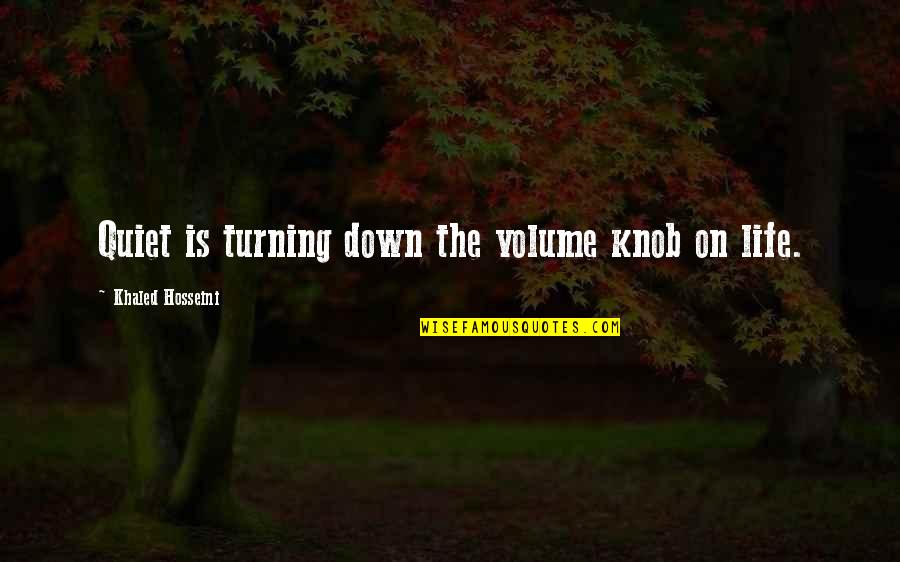 Jorien Wuite Quotes By Khaled Hosseini: Quiet is turning down the volume knob on