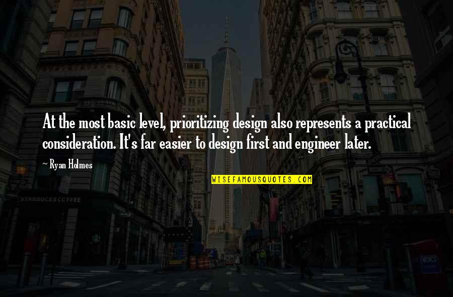 Jose Castelo Branco Quotes By Ryan Holmes: At the most basic level, prioritizing design also