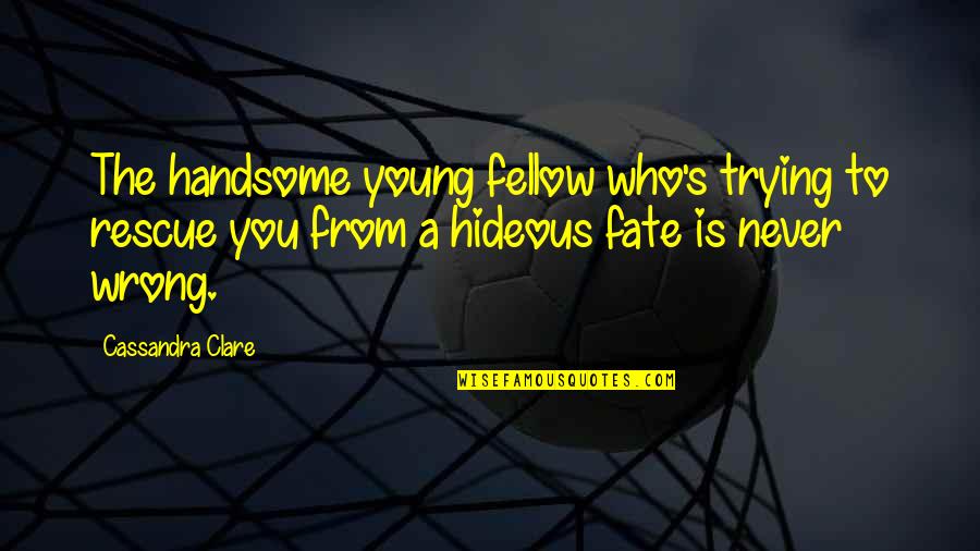 Jose Madero Quotes By Cassandra Clare: The handsome young fellow who's trying to rescue