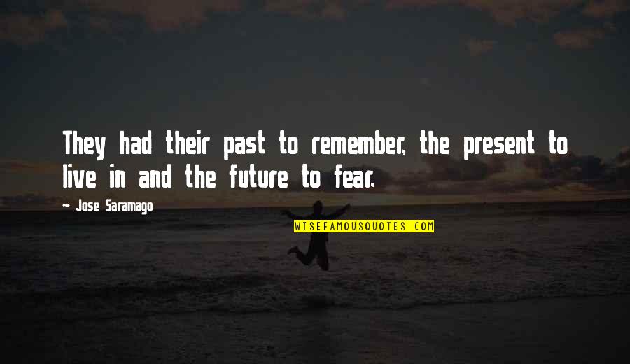 Jose Saramago Quotes By Jose Saramago: They had their past to remember, the present