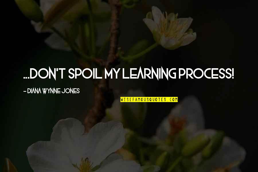 Josefina Monasterio Quotes By Diana Wynne Jones: ...don't spoil my learning process!