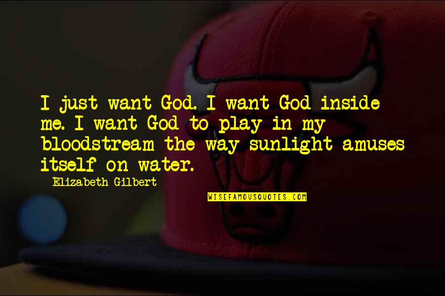 Joseph Bedier Quotes By Elizabeth Gilbert: I just want God. I want God inside Joseph Bedier Quotes By Elizabeth Gilbert: I just want God. I want God inside