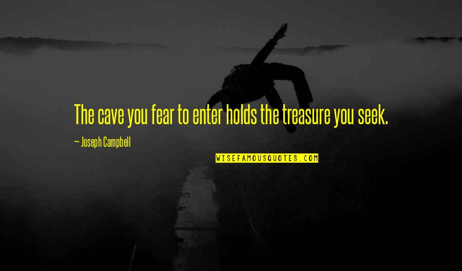 Joseph Campbell Quotes By Joseph Campbell: The cave you fear to enter holds the