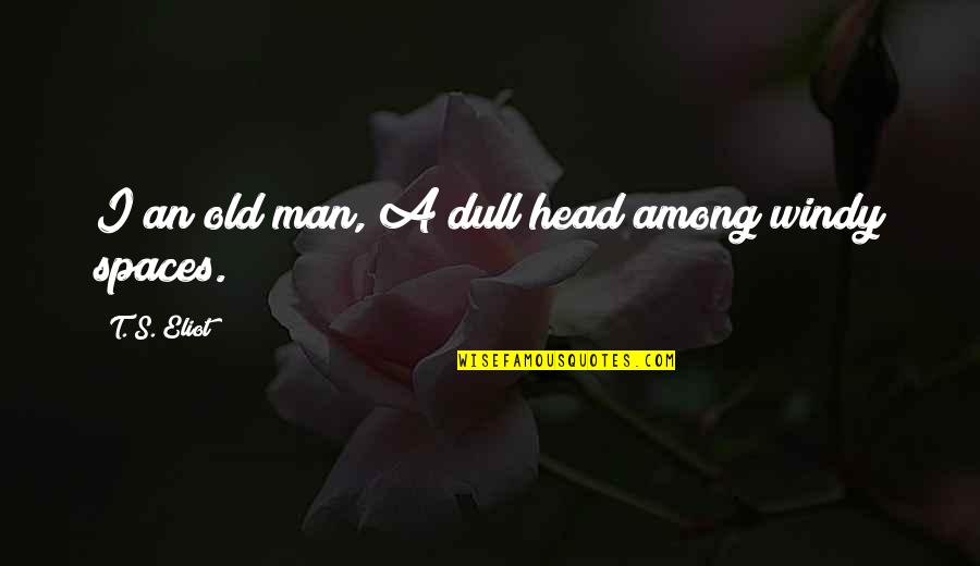Joseph Freinademetz Quotes By T. S. Eliot: I an old man, A dull head among