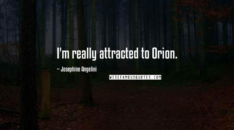Josephine Angelini quotes: I'm really attracted to Orion.