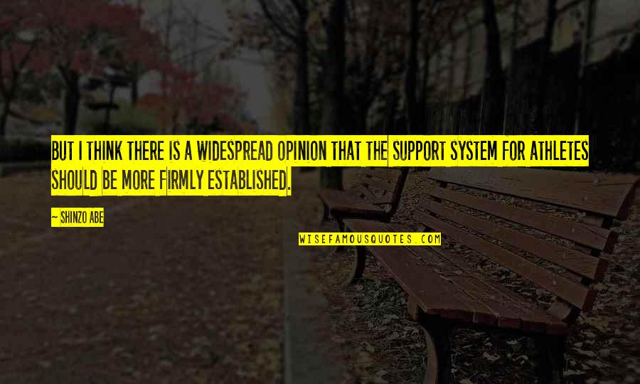 Josip Broz Tito Famous Quotes By Shinzo Abe: But I think there is a widespread opinion