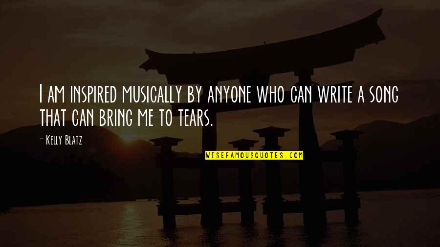 Jourdan Quotes By Kelly Blatz: I am inspired musically by anyone who can