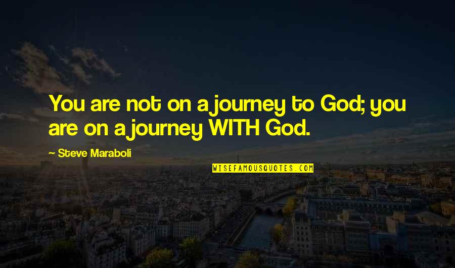 Journey God Quotes By Steve Maraboli: You are not on a journey to God;