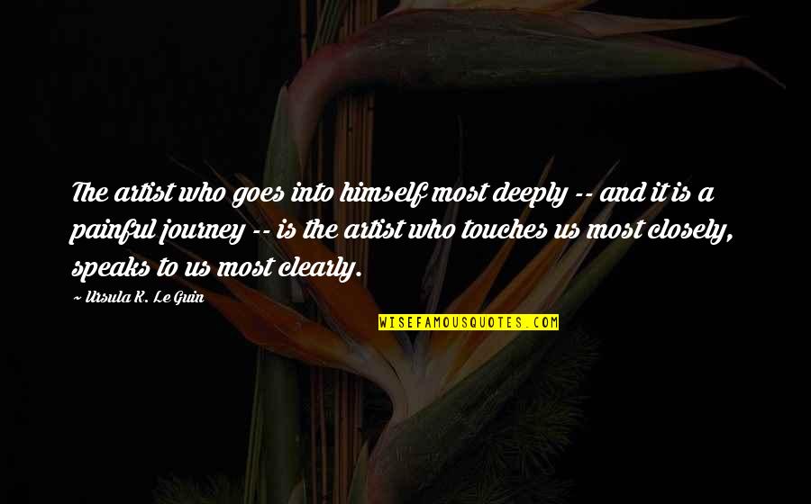 Journey Into Quotes By Ursula K. Le Guin: The artist who goes into himself most deeply