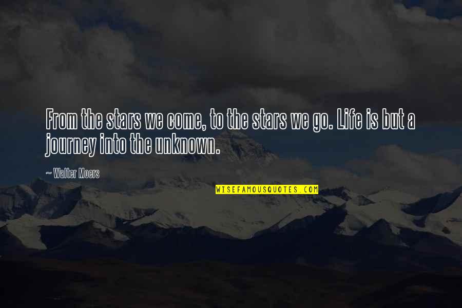Journey Into Unknown Quotes By Walter Moers: From the stars we come, to the stars