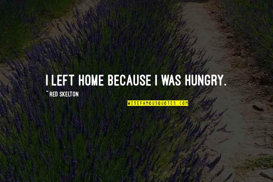 Jpm Premarket Quotes By Red Skelton: I left home because I was hungry. Jpm Premarket Quotes By Red Skelton: I left home because I was hungry.