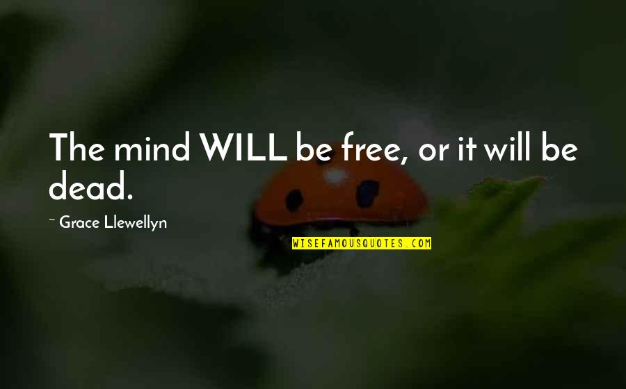 Jual Poster Quotes By Grace Llewellyn: The mind WILL be free, or it will