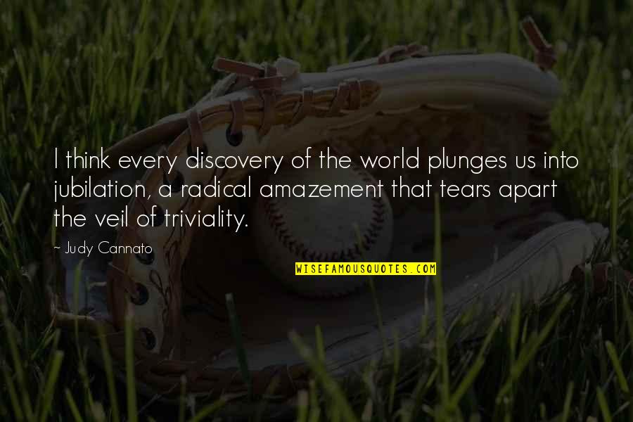 Jubilation Quotes By Judy Cannato: I think every discovery of the world plunges