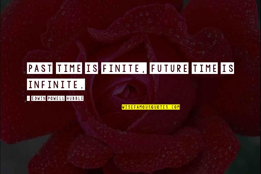 Judeu Quotes By Edwin Powell Hubble: Past time is finite, future time is infinite.