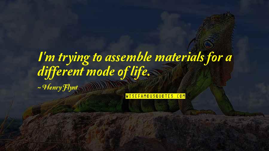 Judging People With Tattoos Quotes By Henry Flynt: I'm trying to assemble materials for a different