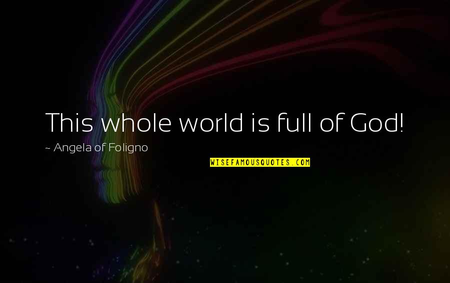 Judith Halberstam Quotes By Angela Of Foligno: This whole world is full of God!