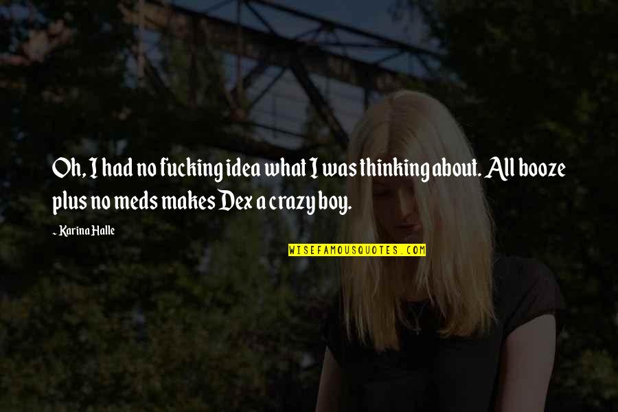 Jugovic Aleksandar Quotes By Karina Halle: Oh, I had no fucking idea what I Jugovic Aleksandar Quotes By Karina Halle: Oh, I had no fucking idea what I