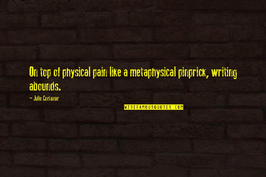 Julio Cortazar Quotes By Julio Cortazar: On top of physical pain like a metaphysical