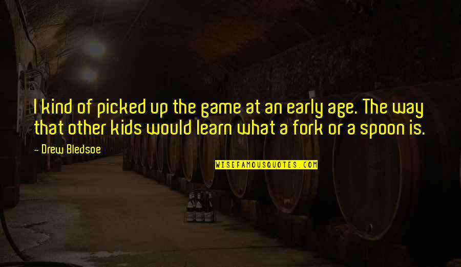 July 4th Inspirational Quotes By Drew Bledsoe: I kind of picked up the game at July 4th Inspirational Quotes By Drew Bledsoe: I kind of picked up the game at