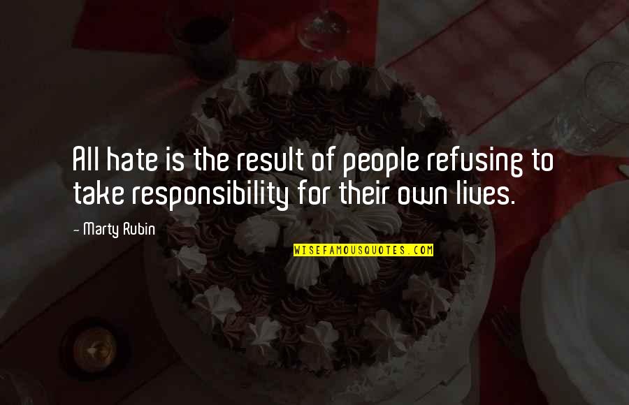 Jumma Tul Wida Quotes By Marty Rubin: All hate is the result of people refusing