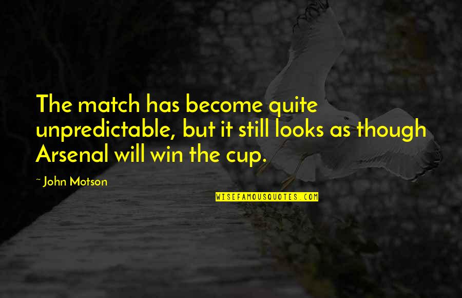 Jumpoline Quotes By John Motson: The match has become quite unpredictable, but it