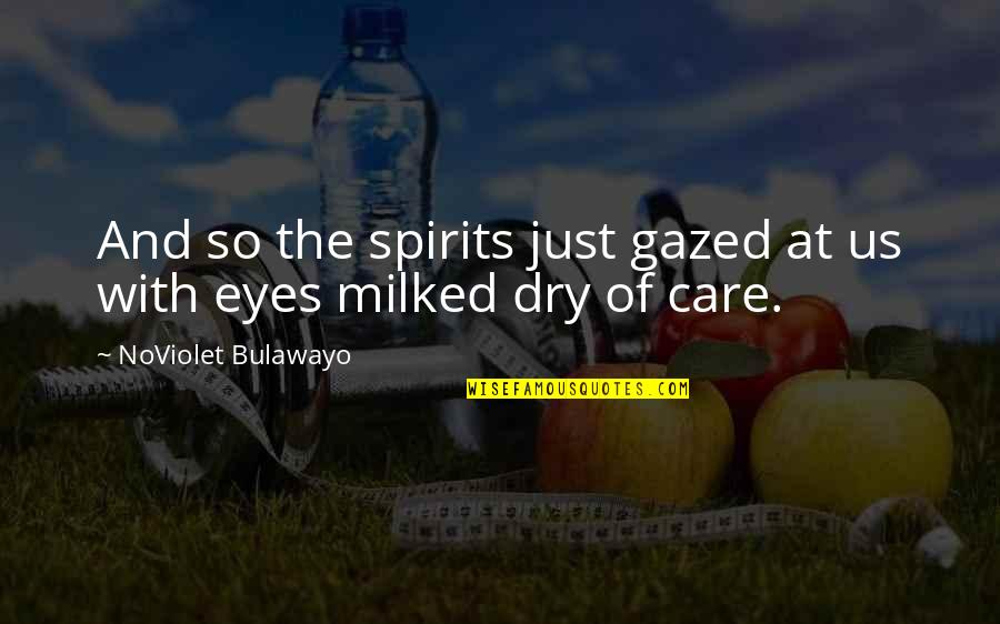 June 30 1973 Quotes By NoViolet Bulawayo: And so the spirits just gazed at us