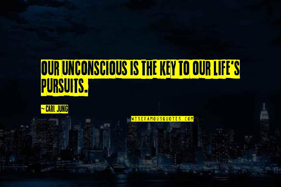 Jung's Quotes By Carl Jung: Our unconscious is the key to our life's
