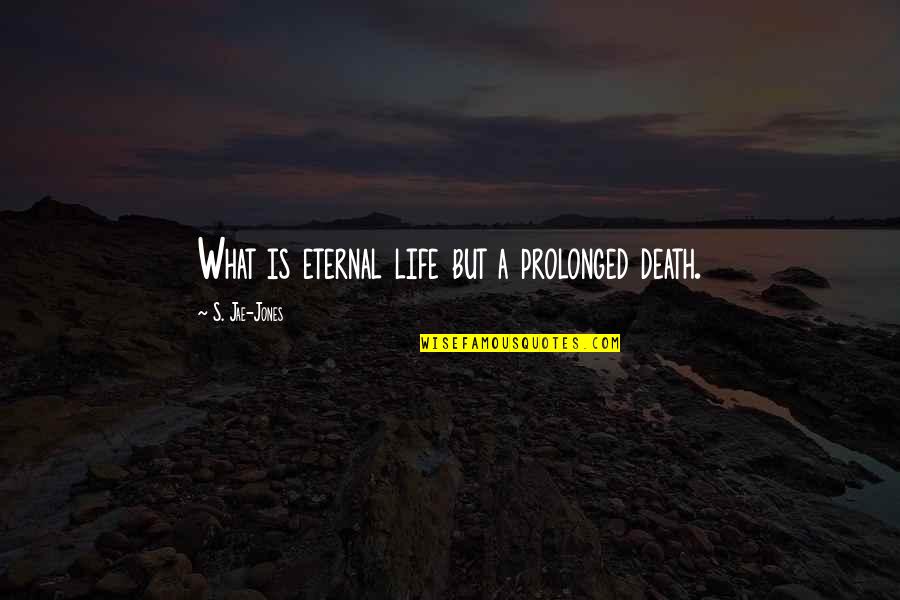 Junin 24 Quotes By S. Jae-Jones: What is eternal life but a prolonged death. Junin 24 Quotes By S. Jae-Jones: What is eternal life but a prolonged death.