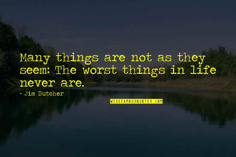 Jurgens Explorer Quotes By Jim Butcher: Many things are not as they seem: The