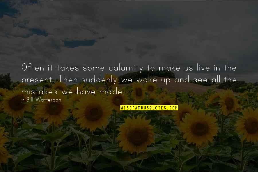 Jurnalul De Botosani Quotes By Bill Watterson: Often it takes some calamity to make us Jurnalul De Botosani Quotes By Bill Watterson: Often it takes some calamity to make us