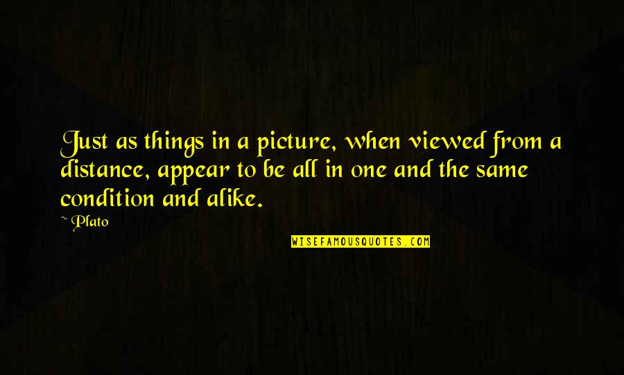 Just Alike Quotes By Plato: Just as things in a picture, when viewed Just Alike Quotes By Plato: Just as things in a picture, when viewed