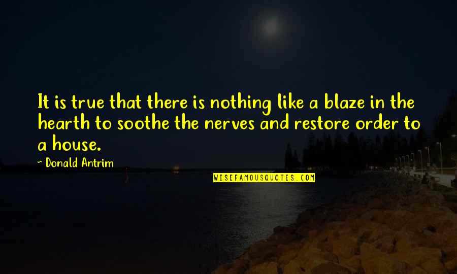 Just Blaze Quotes By Donald Antrim: It is true that there is nothing like