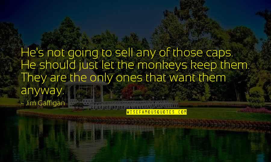 Just Keep Going Quotes By Jim Gaffigan: He's not going to sell any of those