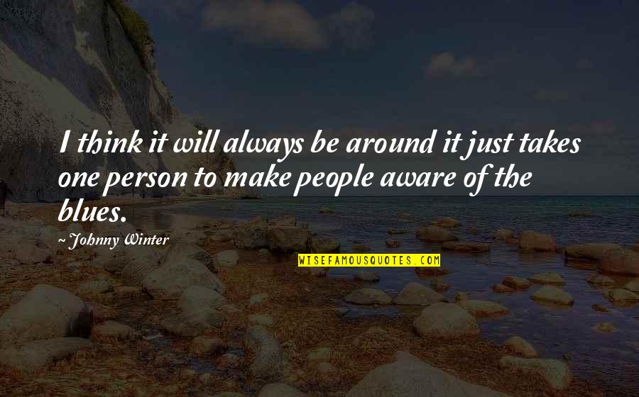 Just One Person Quotes By Johnny Winter: I think it will always be around it