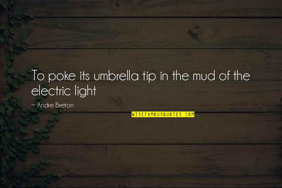 Just The Tip Quotes By Andre Breton: To poke its umbrella tip in the mud