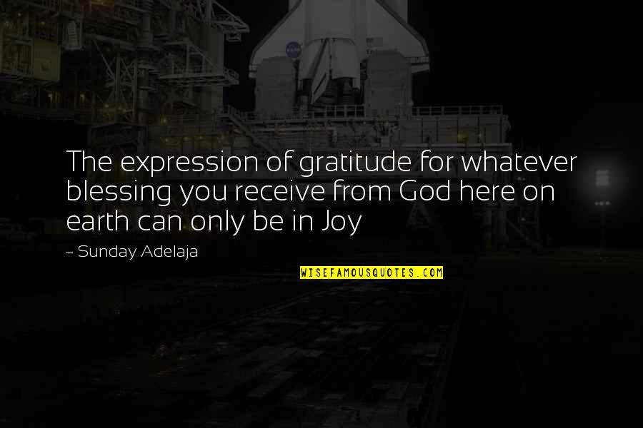 Just Wanting To Be Happy Quotes By Sunday Adelaja: The expression of gratitude for whatever blessing you