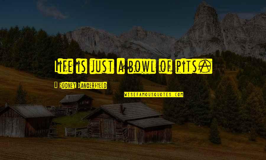 Justice For Nirmala Panta Quotes By Rodney Dangerfield: Life is just a bowl of pits. Justice For Nirmala Panta Quotes By Rodney Dangerfield: Life is just a bowl of pits.