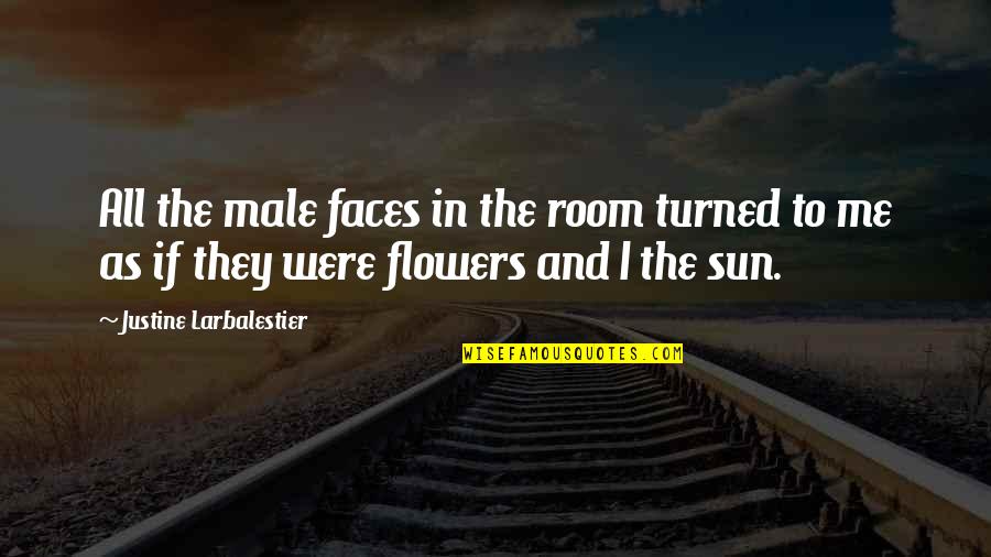 Justine Larbalestier Quotes By Justine Larbalestier: All the male faces in the room turned