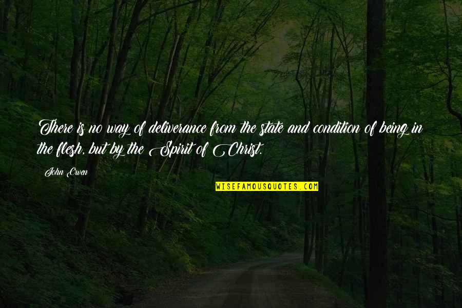Justus Liebig Quotes By John Owen: There is no way of deliverance from the