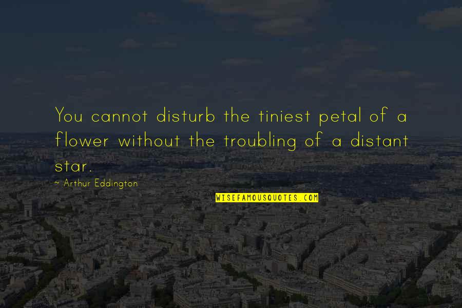 K 2so Quotes By Arthur Eddington: You cannot disturb the tiniest petal of a K 2so Quotes By Arthur Eddington: You cannot disturb the tiniest petal of a