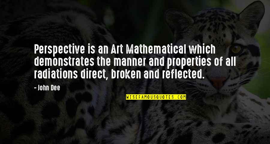 K And R Properties Quotes By John Dee: Perspective is an Art Mathematical which demonstrates the