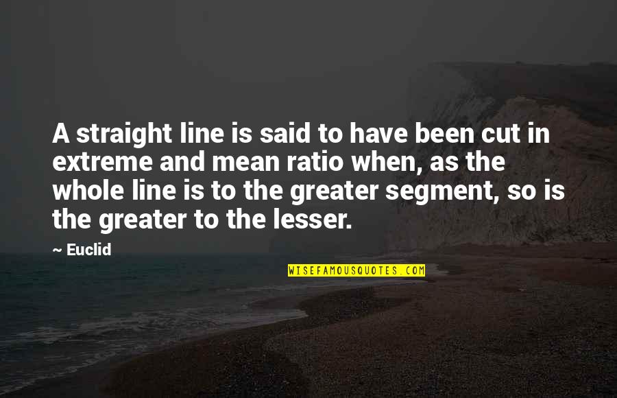 K D Ratio Quotes By Euclid: A straight line is said to have been