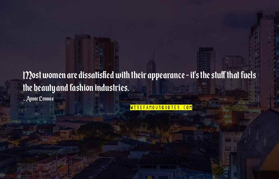 K M K Industries Quotes By Annie Lennox: Most women are dissatisfied with their appearance - K M K Industries Quotes By Annie Lennox: Most women are dissatisfied with their appearance -