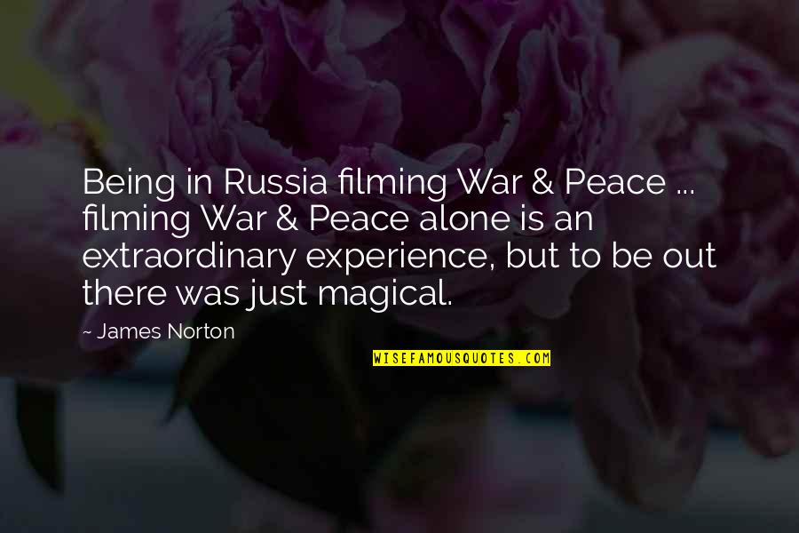 K55 Quotes By James Norton: Being in Russia filming War & Peace ...
