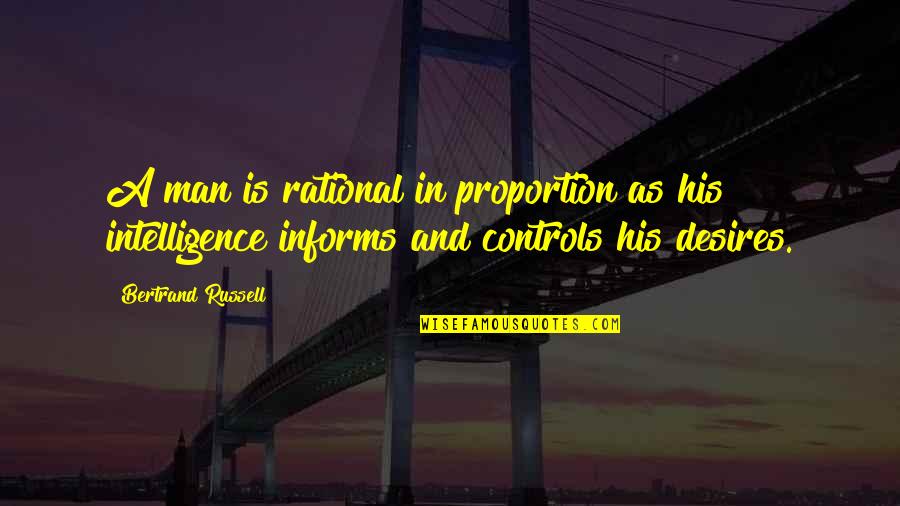 Kabati In English Quotes By Bertrand Russell: A man is rational in proportion as his Kabati In English Quotes By Bertrand Russell: A man is rational in proportion as his