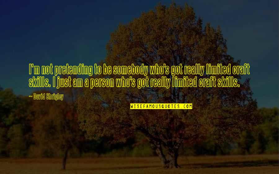Kabutihan Sa Kapwa Quotes By David Shrigley: I'm not pretending to be somebody who's got