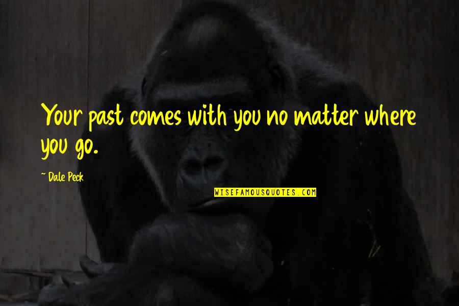 Kacey Musgraves Funny Quotes By Dale Peck: Your past comes with you no matter where
