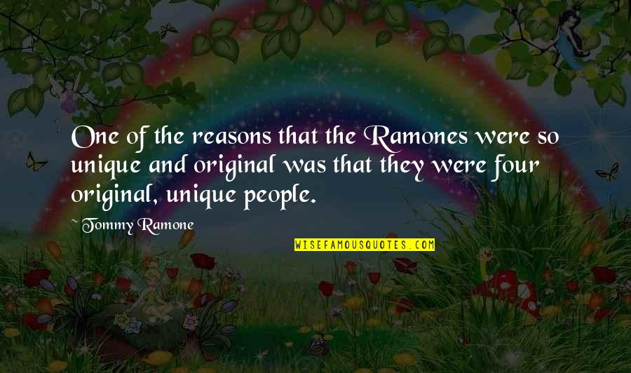 Kadai Paneer Quotes By Tommy Ramone: One of the reasons that the Ramones were Kadai Paneer Quotes By Tommy Ramone: One of the reasons that the Ramones were